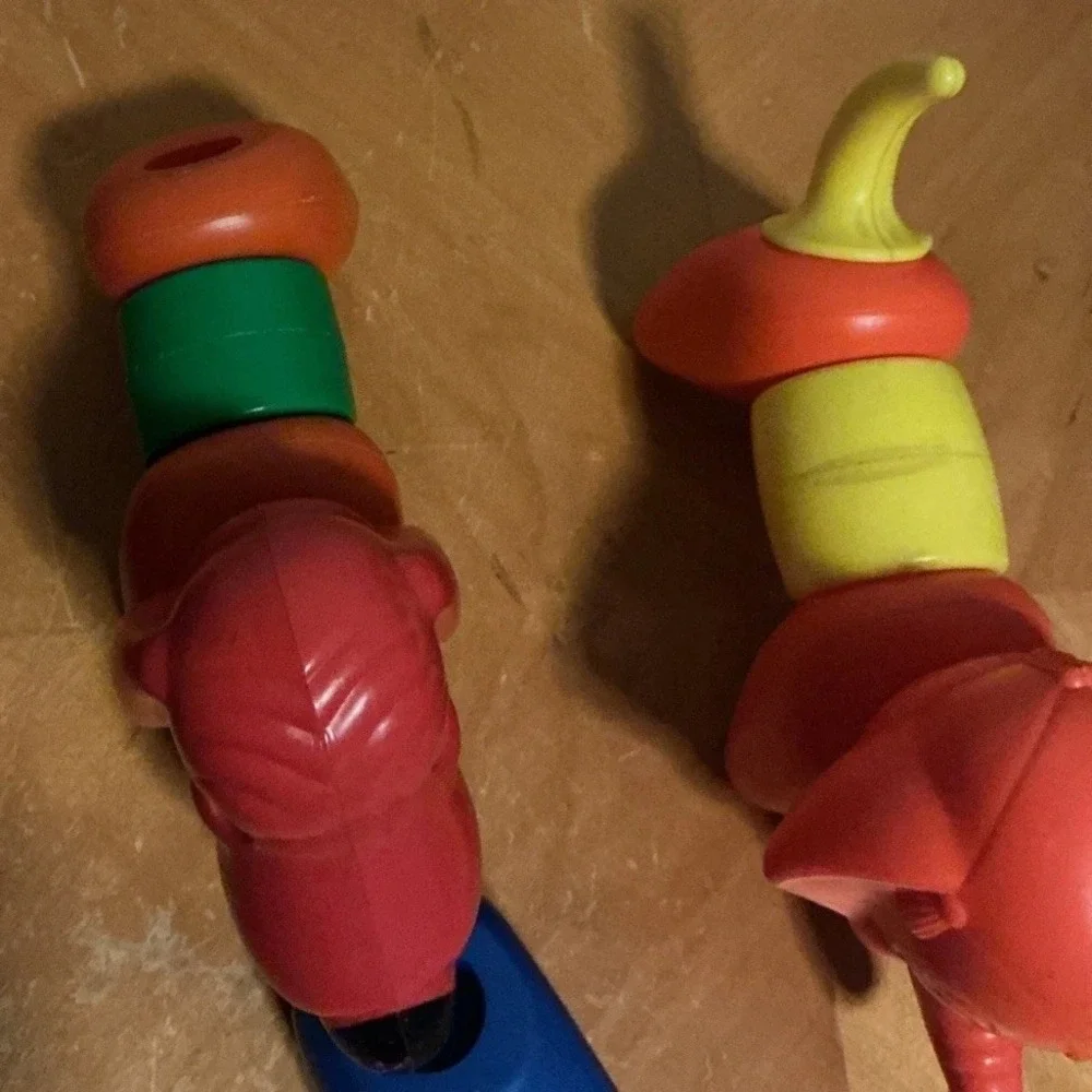 Vintage Tupperware Toy ZOO-IT-YOURSELF Animal Set TupperToy Giraffe Elephant Dog